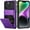 Purple-Larger Storage, variant on For iPhone 14 Case with Card Holder[Store 5 Cards] Dual Layer Heavy Duty Shockproof iPhone 14 Wallet Case with Hidden Card Slot Large Storage Case for iPhone 14(Purple)