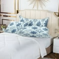 thumbnail image 6 of Plush Pillow Cases King Size Ultra Soft Warm Pillowcases with Zipper 3d Blue White Snowflakes 20"x40", 6 of 9