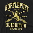 thumbnail image 2 of Harry Potter Hufflepuff Quidditch Arch Unisex Adult Crewneck Sweatshirt, Black, Small, 2 of 4