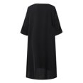 thumbnail image 4 of XDZJLR Chemises pour Hommes Brodées Confortables Arabe Musulman Manches Longues Robe Tops, 4 of 7