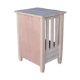 thumbnail image 2 of International Concepts Unfinished Mission Wood Tall End Table with Drawer, 2 of 11