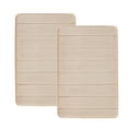 thumbnail image 3 of Truly Soft Memory Foam Tan Polyester 2-Piece 17x24 Mat Set, solid themed, for Men and Women, OEKO-TEX Certified Confidence, 3 of 6