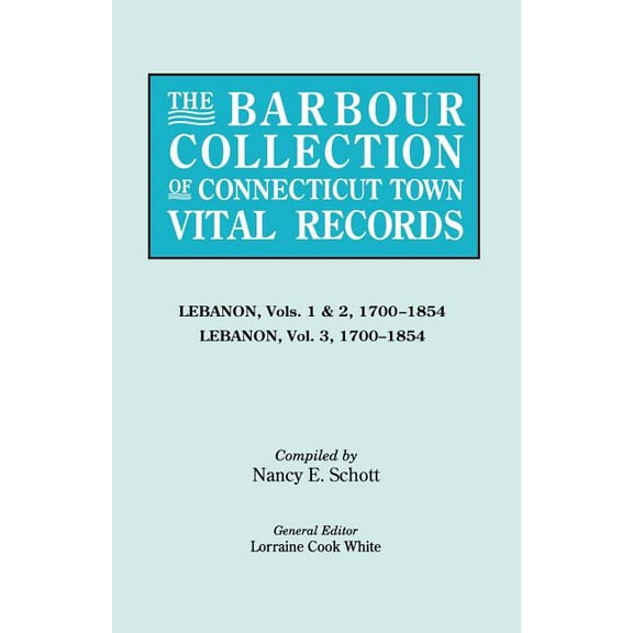 Barbour Collection of Connecticut Town Vital Records [Vol. 22], (Paperback)