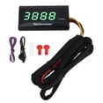 thumbnail image 2 of 846109 16hp 18hp. Motorcycle Tachometer DC 12V Ultra Thin LCD Waterproof Digital Gauge Meter Backlight For Modification Red Tach Hour Tacho, 2 of 8