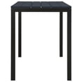 thumbnail image 5 of vidaXL 3 Piece Garden Dining Set Steel and WPC Black, 5 of 5