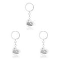 thumbnail image 4 of Youkk Teacher Keychains Bulk Heart-shape Key Chain with Smooth Stainless Steel Durable Rust Protection Charms Pendants D1270-1 3Set, 4 of 6