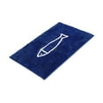 thumbnail image 2 of VONKY Quick-drying Bathroom Rug Mat For Non-Slip Non-Slip Shower Mat white and blue 1Set, 2 of 6