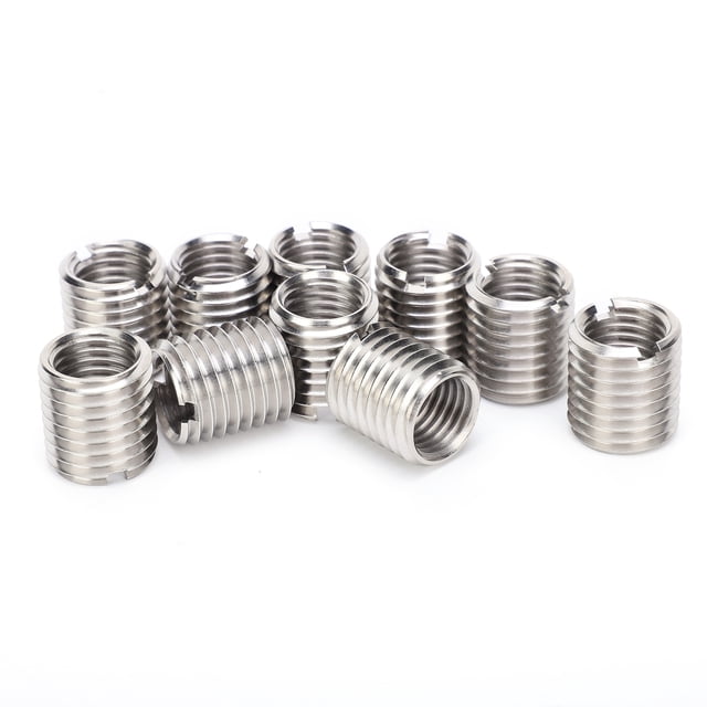 Écrou de Réparation Rainuré, 10pcs Insérer Écrou Filetage Insert Écrou de Conversion Vis Écrou Construit pour Durer