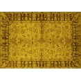 thumbnail image 1 of Ahgly Company Machine Washable Indoor Rectangle Oriental Yellow Traditional Area Rugs, 2' x 5', 1 of 4