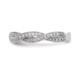 thumbnail image 3 of 14K White Gold Ring Band Wedding Diamond Round , Size 6, 3 of 7