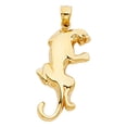 thumbnail image 2 of 14K Yellow Gold Puma Charm Pendant with 3.1mm Figaro 3+1 Chain Necklace - 16", 2 of 6