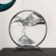 thumbnail image 1 of Cuadro de arena en movimiento con marco redondo de cristal, escena de arena marina con movimiento líquido, ideal para decorar el hogar, la oficina o la estantería (50 ml)., 1 of 7