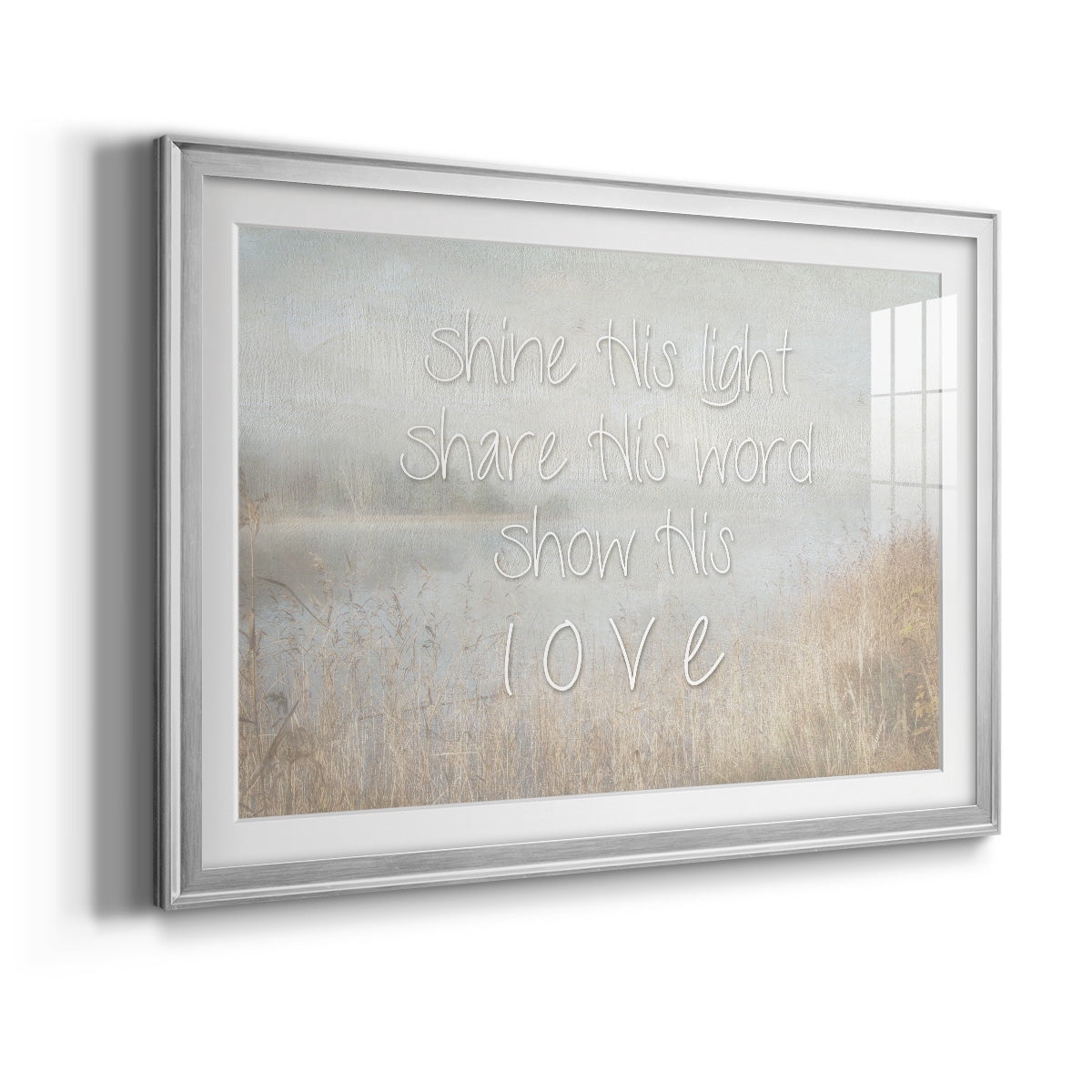 Shine His Light Premium Framed Print - Ready to Hang