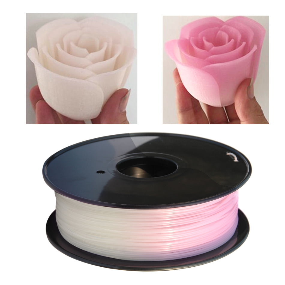 3D Printer PLA Filament Color Change 1.75mm White to Pink/Yellow/Blue 3D Printing Plastic Material 3D Pen Filament