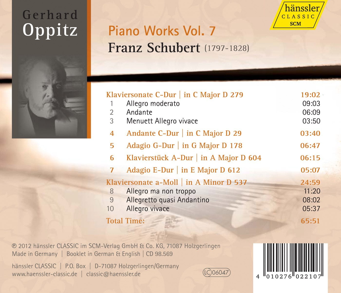 Gerhard Oppitz - Piano Works 7 - Music & Performance - CD