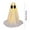 White, variant on Cheapark Festival Decoration Ghost Decor, 14.5in Cloth Adjustable Spooky Ghost With Felt Eyes For Outdoor Porch, Garden, And Yard