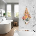 thumbnail image 2 of Yayeee 100% Cotton Hand Towels for Bathroom 16" x 28" Soft Absorbent Kitchen Towel, Pink Cityscape Painting, 2 of 7