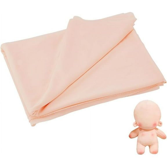 Doll Making Fabric 59x35inch Cloth Doll Skin Color Fabric Doll DIY Fabric Lightweight Sewing Material Skin Tone Fabric for Sewing Apparel Cloth Bags Puppet Crochet DIY