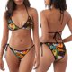 thumbnail image 3 of Disketp Abstract Musical Faces para Bañador de Dos Piezas para Mujer, Bikini Sexy Halter String, Conjunto de Bikini en Triángulo, 3 of 6