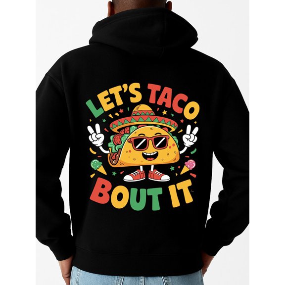 Taco Lover Hoodie funny hoodies mens machine washable black autumn and winter season vintage Retro Unisex Shirt Crewneck tshirts
