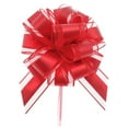 thumbnail image 2 of Fiudx Lazos para Regalo de Navidad, Juego de 20 Piezas Sin Ensamblar, Diseño de Rayas Rojas y Verdes, Elegante Material de Organza, Perfectos para Bodas, Regalos Navideños, Baby Showers, Tamaño de 6, 2 of 3