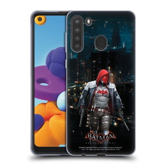 Head Case Designs Officially Licensed Batman Arkham Knight Characters Red Hood Soft Gel Case Compatible with Samsung Galaxy A21 (2020)