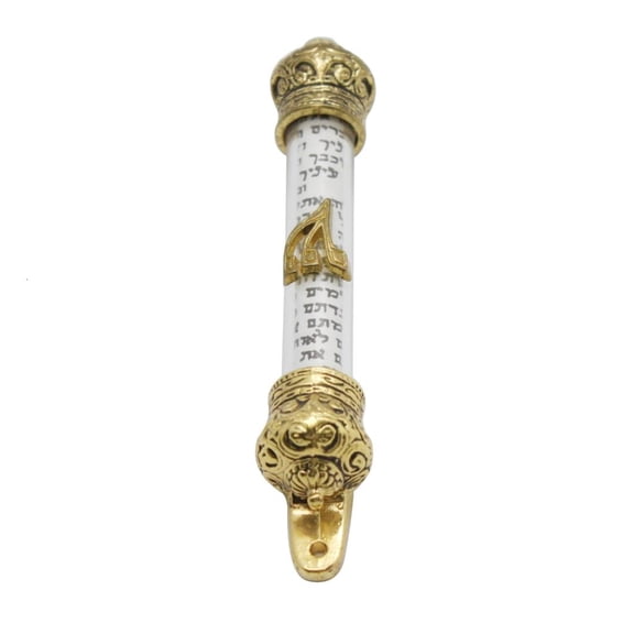 Bible Crowns Scroll Front Door Decorations Metal Mezuzah Protector Home Side Woman Gifts Women Delicate