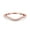 Rose Tone CZ, variant on Contour Curved Half Eternity Band Ring Round CZ 925 Sterling Silver Size 8