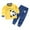 Yellow, variant on Taybagh Outfits for Girls Long Sleeve Soft Set Toddler Clothes Cute Print Fall Clothing Cozy Nightwear Pink 3-6 Months