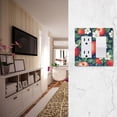 thumbnail image 5 of Yayeee Rocker Switch Wall Plate 1-Gang 4.6"x2.9" Home Decorative Outlet Cover, Blue Apple Pattern, 5 of 6