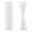 White-25"W x 40"L (Pack of 2), variant on Linen Sheer Side Door Curtains 40 Inches Long For Front Glass Patio Windows  Flax Blend Small Sidelight Curtain Panels With Tiebacks 2 Rod Pocket