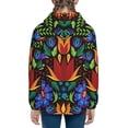 thumbnail image 6 of Pofeuu Colorful Floral Print Teenage Zipper Hoodie Sweatshirts Hooded Casual Jackets With Pocket For Boys Girls-Medium, 6 of 6