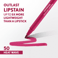 thumbnail image 4 of COVERGIRL Outlast Lipstain, 50 Heat Wave, Pink, 0.05 fl oz, 4 of 13