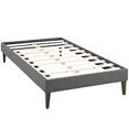 thumbnail image 2 of Modway Sharon Fabric Upholstered Twin Platform Bed in Gray, 2 of 5