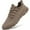 Brown, variant on Yytlch Men's Casual Walking Shoes Lightweight Breathable Slip-On Sports Shoes
