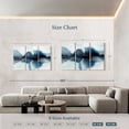 thumbnail image 4 of Elephant Stock Mystic Horizon I Wall Art - Horizontal Multi Panel Canvas - Living Room Wall Decor - Abstract Multi Panel - Black And Blue Decor By Annie Warren - 74" x 48", 4 of 8