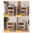 thumbnail image 6 of Asnews 2 Tier Stackable Storage Bins with Lids & Magnetic Doors, for Bedrooms, Living Rooms, and Studies, 6 of 7