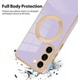 thumbnail image 3 of for Samsung Galaxy S23 5G Case [Support Magsafe] Magnetic Plating Luxury Elegant Case Camera Protector Soft Shockproof Protective Corner Back Cover Galaxy S23 Case for Women -Purple, 3 of 11