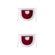 thumbnail image 4 of Naiovety Delantal de poliéster Color sólido Cocina moderna Reemplazo Lindo Encaje Coffee House Maid Medio delantales con bolsillo Vino rojo Vino rojo 2piezas, 4 of 6
