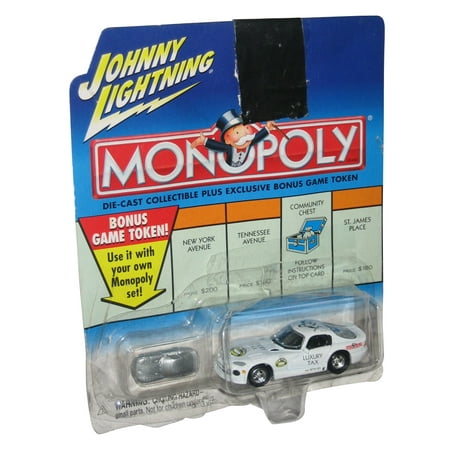 Johnny Lightning Monopoly Luxury Tax Dodge Viper Car Die-Cast Toy Car w/ Token