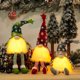 thumbnail image 4 of Lámpara Muñeco sin rostro de Navidad de gnomo resplandeciente con decoración navideña ligera para el hogar (gris) Ehuebsd Nuevos Originales, 4 of 8