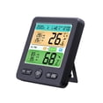 thumbnail image 1 of Abs Reloj Despertador Digital Con Medidor De Humedad De Temperatura Estación Meteorológica Multifuncional Pantalla Lcd Versátil Termómetro Higrómetro Para Dormitorio Sala De Estar Oficina Monstrate EL014157-01, 1 of 6