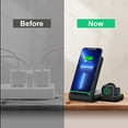 thumbnail image 3 of Wireless Charger iPhone Charging Station: 3 in 1 Charger Stand Multiple Devices for Apple - iPhone 17 16e 16 15 14 Pro Max 13 12 11 - Watch 10 9 8 7 6 5 4 3 2 SE and Ultra Series - Airpods 4 3 Pro, 3 of 9