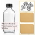thumbnail image 2 of Botellas de vidrio AOZITA de 60 ml con tapa y 4 embudos de acero inoxidable, 2 of 8