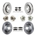 thumbnail image 1 of Transit Auto Front Rear Hub Bearing Assembly Disc Brake Rotor and Ceramic Pad Kit (10Pc) for Car 2014 Dodge Charger AWD with 3.6L with 370mm Diameter Left Right Driver Passenger KBB-119273, 1 of 11