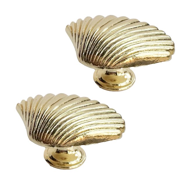 Poignée en Forme de Coquille en Alliage de zinc Poignée de Meuble à Trou Unique avec Vis