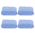 thumbnail image 2 of Shisuyan Dual-Sided Scrub Sponges Car Wash Microfiber Sponge Blue 4Pcs 12X8Cm, 2 of 8