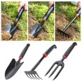 thumbnail image 2 of Multifunctional Garden Tool Shovel Dig Wild Vegetables Drive Plant Flowers Shovel Soil Thickening Rake Weeding Hoe small garden small Tools short Robust Lightweight short For Rake,Garden Garde, 2 of 8