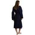 thumbnail image 2 of TowelSelections Women's Robe, Kimono Waffle Spa Bathrobe Medium/Large Navy, 2 of 2