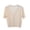 Beige, variant on Women's Button down Cardigan Short Sleeve V Neck Ruffle Cute Comfy Crop Knit Sweater for Fall Casual,White,Free Size